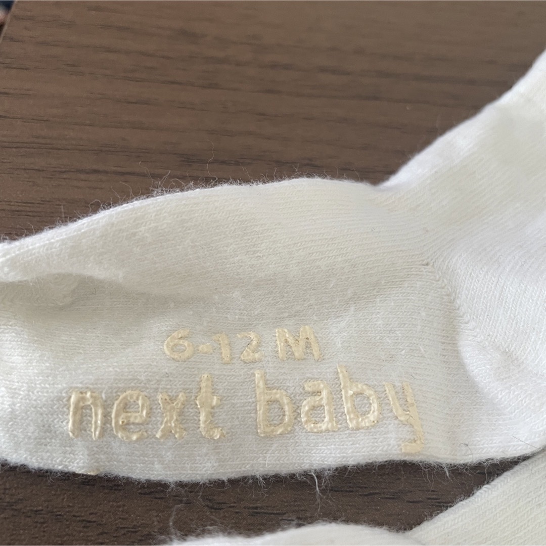 NEXT(ネクスト)の新品　next baby ネクスト　ベビー　白ソックス　6ヶ月〜 レディースのファッション小物(その他)の商品写真