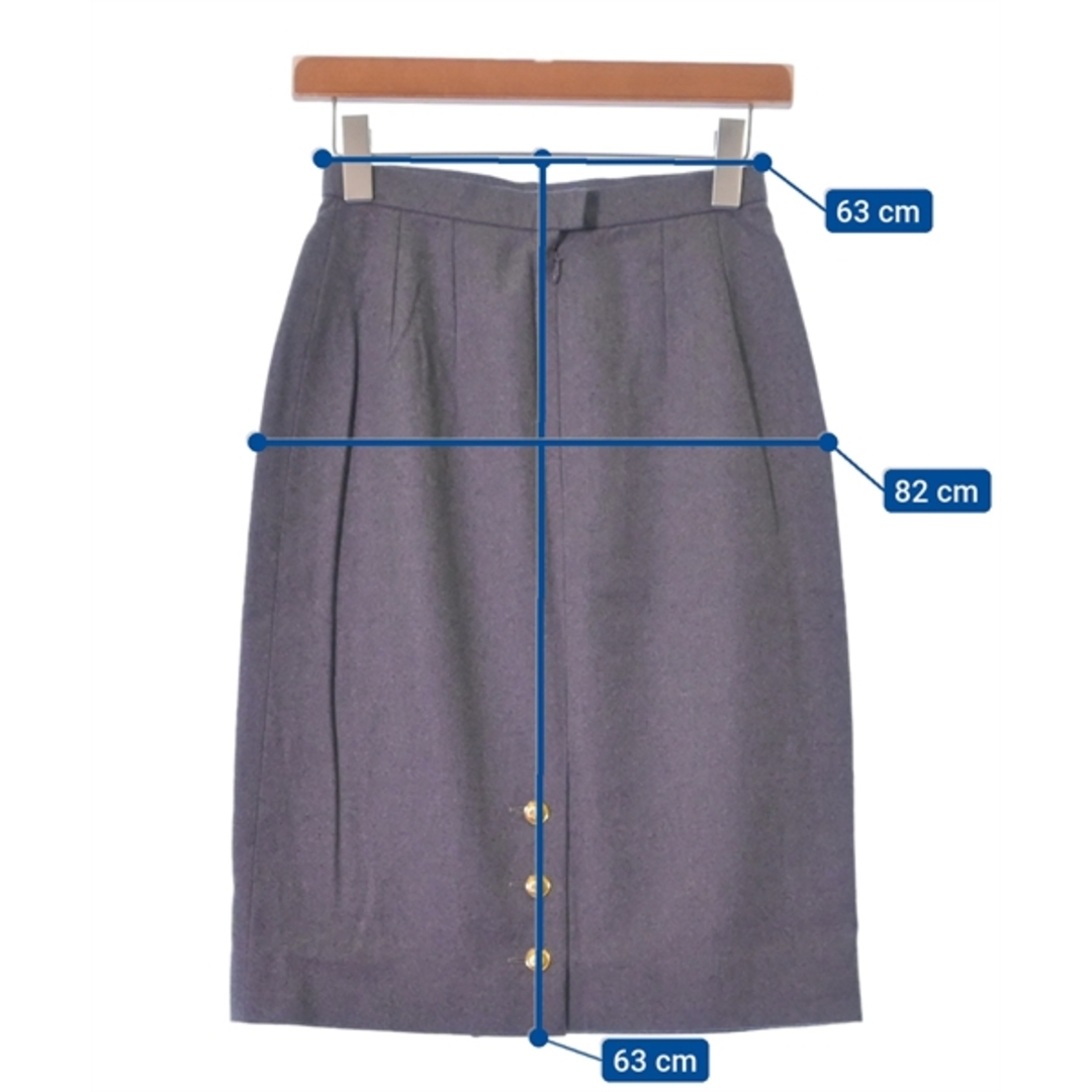 CHANEL(シャネル)のCHANEL シャネル ひざ丈スカート 38(M位) グレー 【古着】【中古】 レディースのスカート(ひざ丈スカート)の商品写真