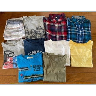 ユニクロ(UNIQLO)の子供服 110cm 半袖 長袖 Tシャツ シャツ 半ズボン(Tシャツ/カットソー)