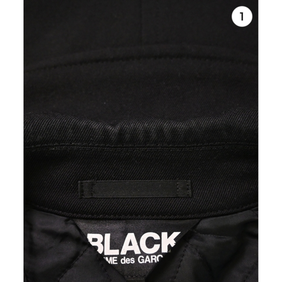 BLACK COMME des GARCONS(ブラックコムデギャルソン)のBLACK COMME des GARCONS ピーコート M 黒 【古着】【中古】 メンズのジャケット/アウター(ピーコート)の商品写真
