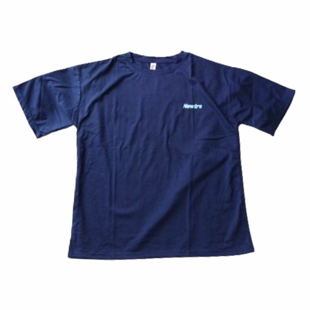半袖 Tシャツ レディース 大きめ ロゴ カジュアル  スポーツ ネイビー L レディースのトップス(Tシャツ(半袖/袖なし))の商品写真