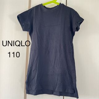 ユニクロ(UNIQLO)のユニクロ　女の子　Tシャツワンピース(ワンピース)