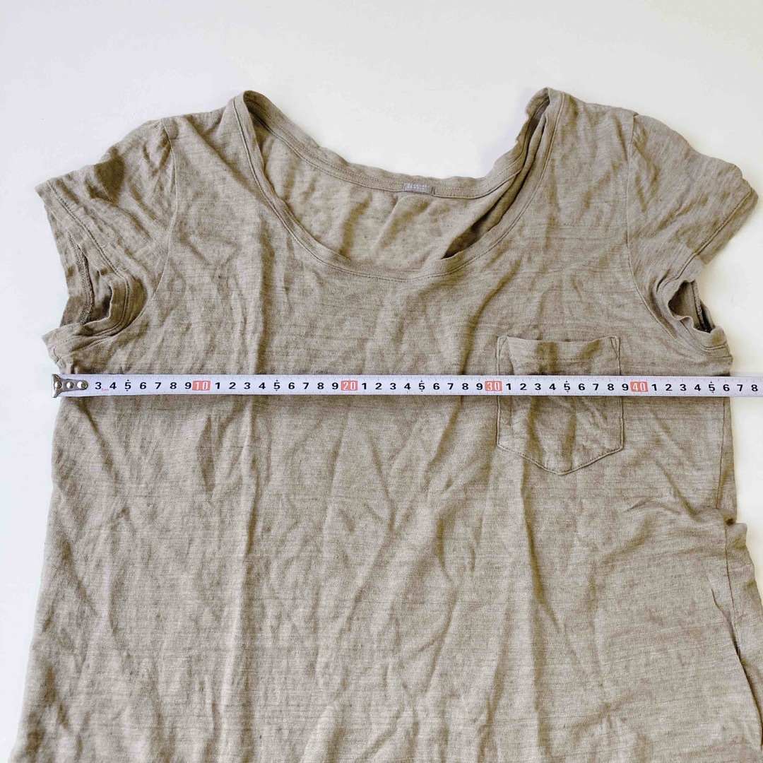 MARGARET HOWELL(マーガレットハウエル)のマーガレットハウエル　リネンシャツ　フリーサイズ レディースのトップス(シャツ/ブラウス(半袖/袖なし))の商品写真