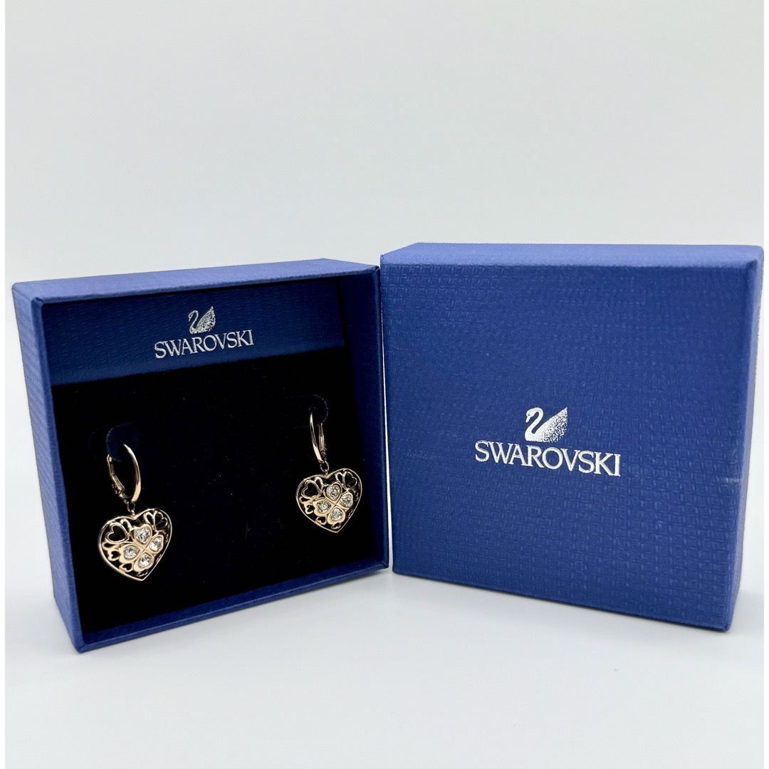 SWAROVSKI(スワロフスキー)のSWAROVSKI スワロフスキー ピアス アクセサリーハートクローバクリスタル レディースのアクセサリー(ピアス)の商品写真