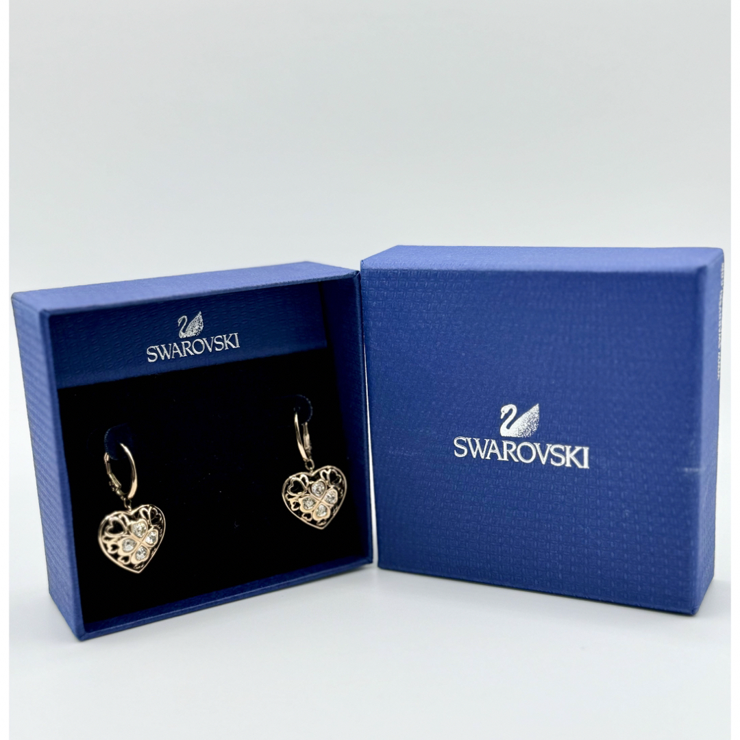 SWAROVSKI(スワロフスキー)のSWAROVSKI スワロフスキー ピアス アクセサリーハートクローバクリスタル レディースのアクセサリー(ピアス)の商品写真