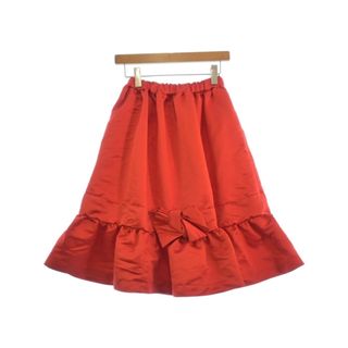 コムデギャルソンガール(COMME des GARCONS GIRL)のCOMME des GARCONS GIRL ひざ丈スカート XS 赤 【古着】【中古】(ひざ丈スカート)