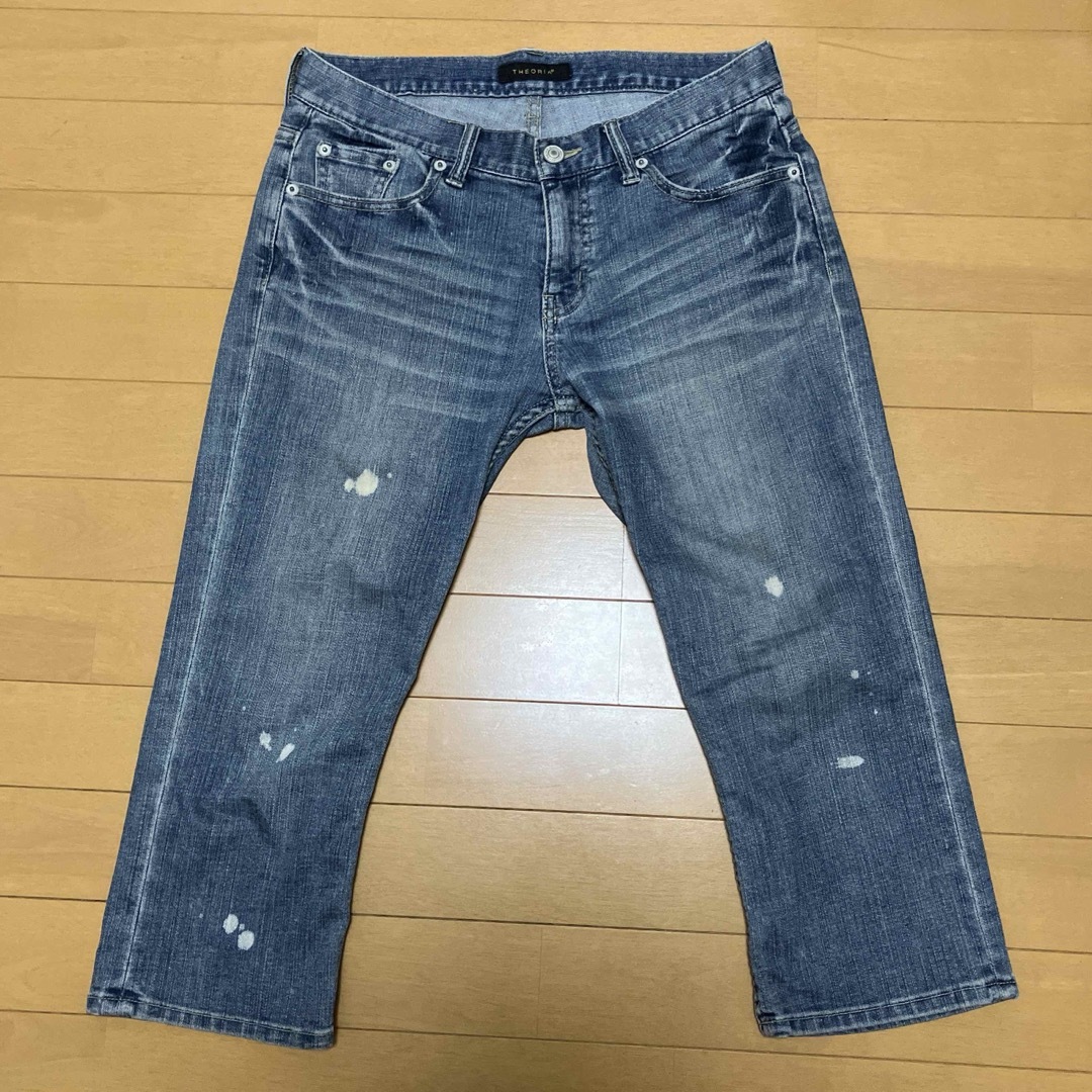 しまむら(シマムラ)のジーンズ　七分丈　ライトブルー　64 レディースのパンツ(デニム/ジーンズ)の商品写真
