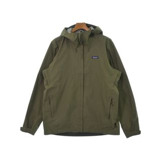 パタゴニア(patagonia)のpatagonia パタゴニア マウンテンパーカー L カーキ 【古着】【中古】(マウンテンパーカー)