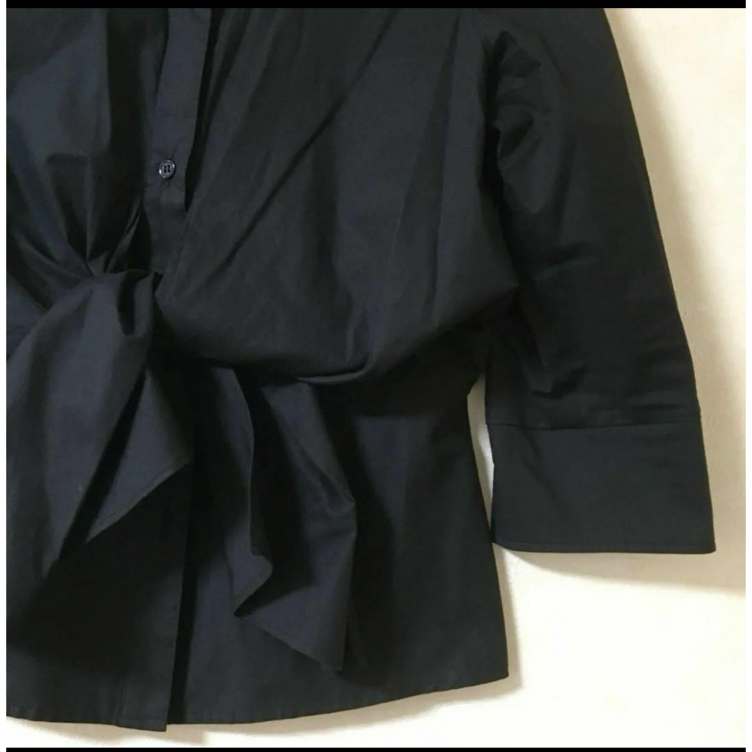 PLATINA by AR 七分袖ブラウス ブラック サイズ2  レディースのトップス(シャツ/ブラウス(長袖/七分))の商品写真