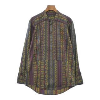 エトロ(ETRO)のETRO エトロ カジュアルシャツ 40(L位) 紫xカーキx黄等(総柄) 【古着】【中古】(シャツ)