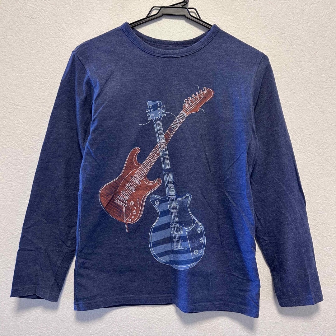GAP Kids(ギャップキッズ)のGAP ロンT 160cm 150cm ギター　長袖　Tシャツ　ブルー キッズ/ベビー/マタニティのキッズ服男の子用(90cm~)(Tシャツ/カットソー)の商品写真