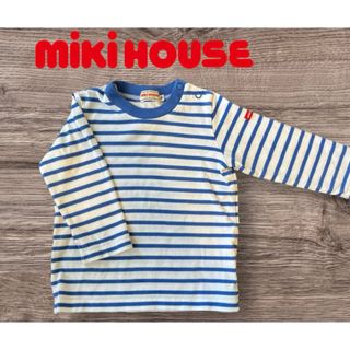 ミキハウス(mikihouse)のmikihouse ベビーボーダートップス 70-80cm(Tシャツ/カットソー)