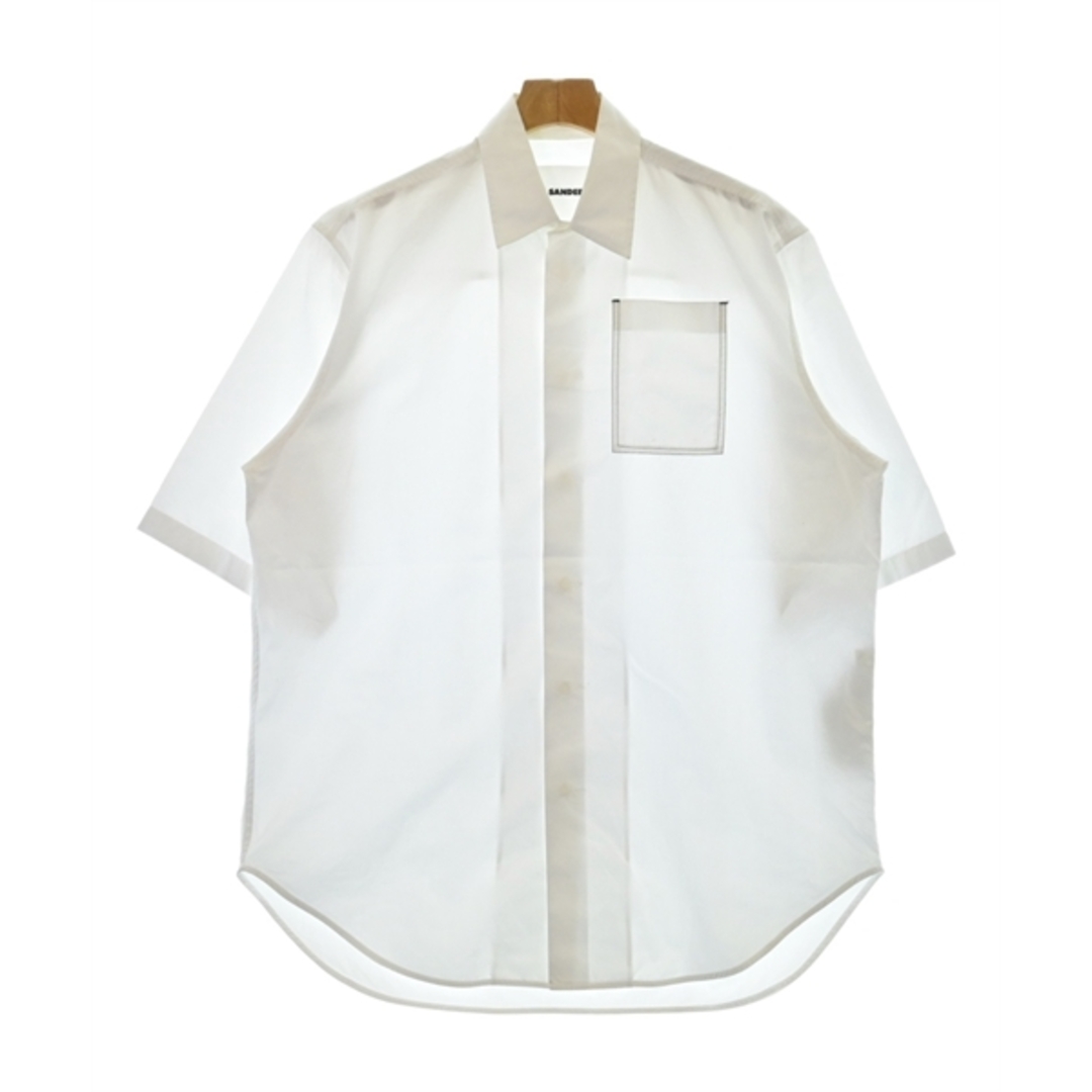 Jil Sander(ジルサンダー)のJIL SANDER ジルサンダー カジュアルシャツ 39(M位) 白 【古着】【中古】 メンズのトップス(シャツ)の商品写真
