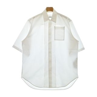 ジルサンダー(Jil Sander)のJIL SANDER ジルサンダー カジュアルシャツ 39(M位) 白 【古着】【中古】(シャツ)