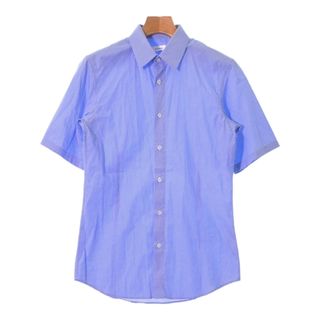 ジルサンダー(Jil Sander)のJIL SANDER カジュアルシャツ 38(S位) 青x白(ドット) 【古着】【中古】(シャツ)