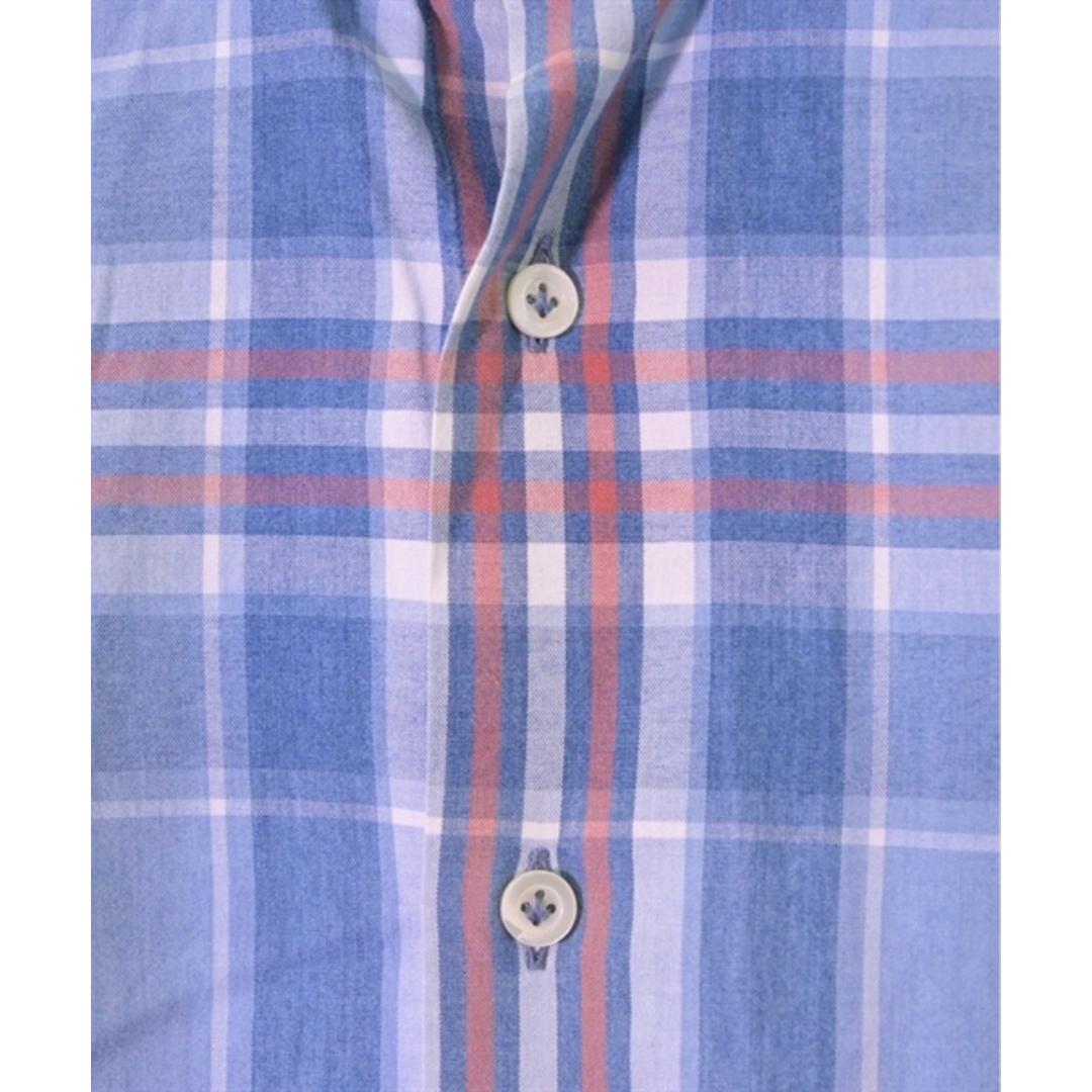 GIANNETTO(ジャンネット)のGiannetto カジュアルシャツ 39(M位) 青x赤(チェック) 【古着】【中古】 メンズのトップス(シャツ)の商品写真