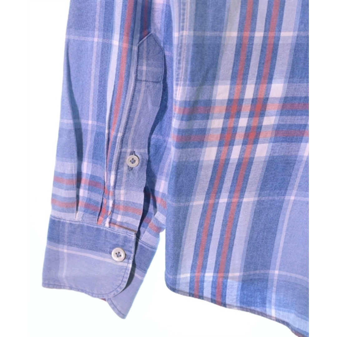 GIANNETTO(ジャンネット)のGiannetto カジュアルシャツ 39(M位) 青x赤(チェック) 【古着】【中古】 メンズのトップス(シャツ)の商品写真