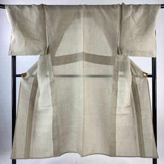 男着物 身丈145cm 裄丈75.5cm 麻 美品 逸品 【中古】(着物)