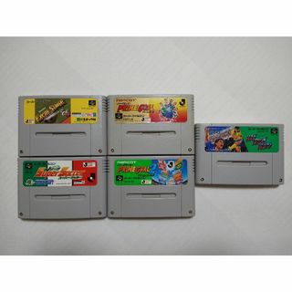 スーパーファミコン(スーパーファミコン)の【SFC】５本セット　エキサイトステージ、プライムゴール、スーパーサッカー　等(家庭用ゲームソフト)