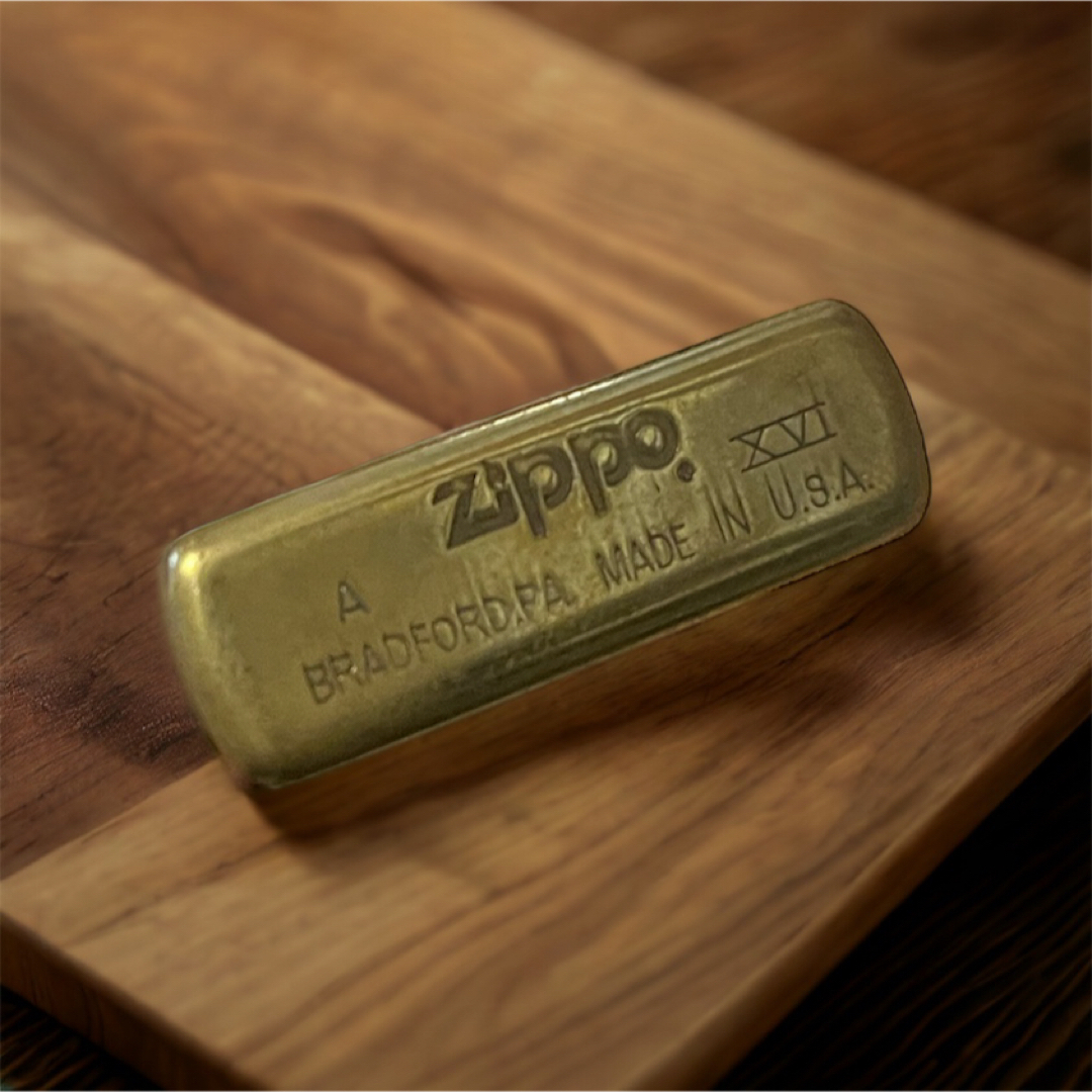 ZIPPO(ジッポー)のゴールド zippo 2000年 メンズのファッション小物(タバコグッズ)の商品写真