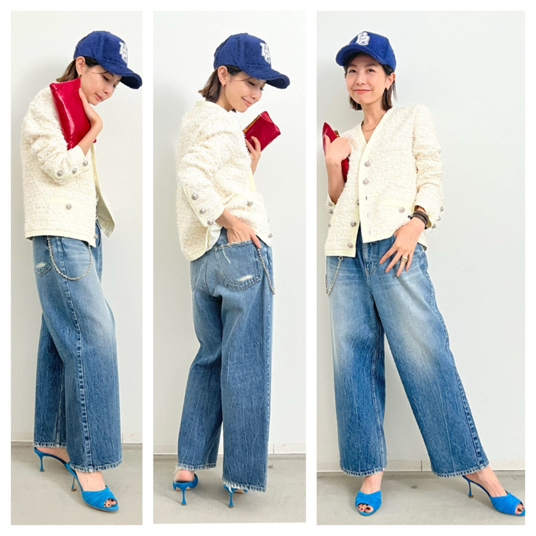 L'Appartement DEUXIEME CLASSE(アパルトモンドゥーズィエムクラス)の新品未開封【RED CARD】 DAKOTA CROPPED DENIM 27 レディースのパンツ(デニム/ジーンズ)の商品写真