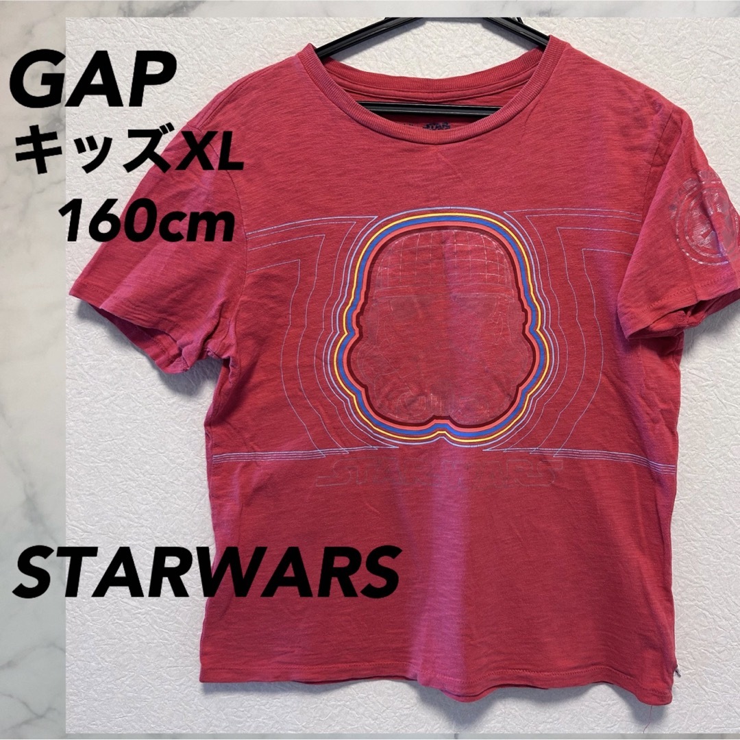 GAP Kids(ギャップキッズ)のGAP Tシャツ　160cm 150cm スターウォーズ　ストームトルーパー　赤 キッズ/ベビー/マタニティのキッズ服男の子用(90cm~)(Tシャツ/カットソー)の商品写真