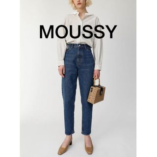 マウジー(moussy)の【moussy】HIGH WAIST TAPEREDマウジーハイウエストデニム(デニム/ジーンズ)