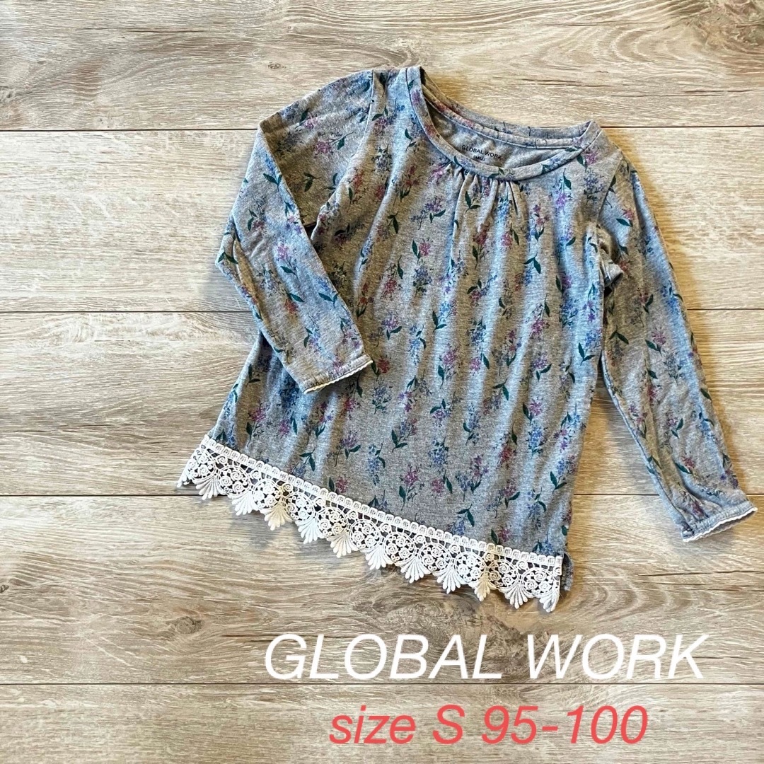 GLOBAL WORK(グローバルワーク)のグローバルワーク　globalwork 100 キッズS ロンT キッズ/ベビー/マタニティのキッズ服女の子用(90cm~)(Tシャツ/カットソー)の商品写真