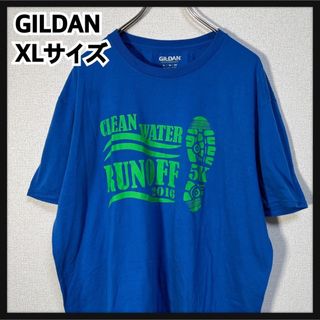 ギルタン(GILDAN)の【ギルダン】半袖Tシャツ　企業ロゴ　スニーカー　ブルー　トヨタ　デカロゴ42(Tシャツ/カットソー(半袖/袖なし))