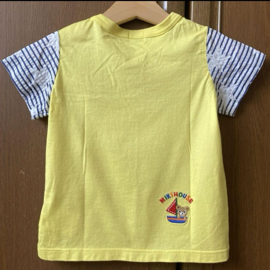 mikihouse(ミキハウス)のミキハウス　半袖　シャツ　Tシャツ　プッチー君　マリン　春　夏　ファミリア キッズ/ベビー/マタニティのキッズ服男の子用(90cm~)(Tシャツ/カットソー)の商品写真