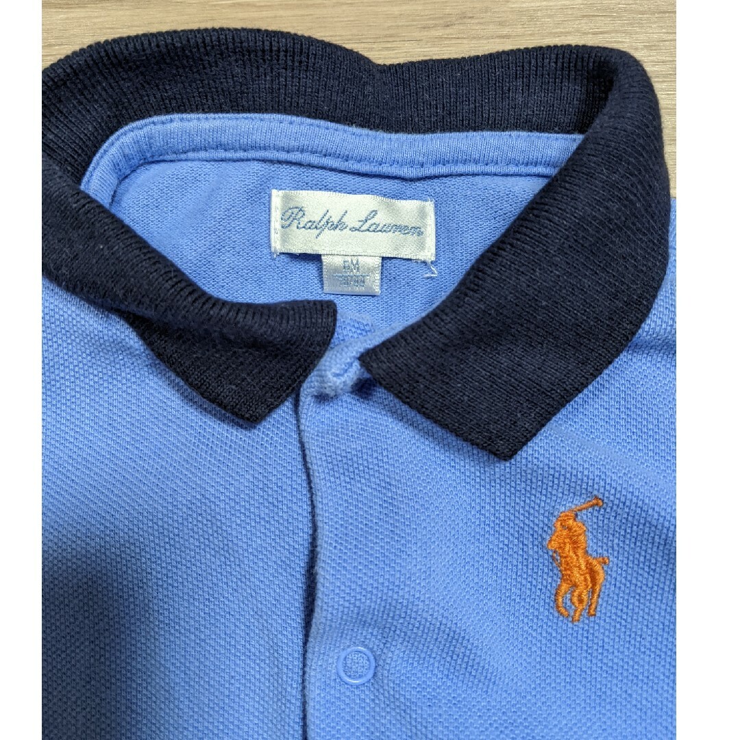 Ralph Lauren(ラルフローレン)のラルフローレン　半袖ロンパース　70cm キッズ/ベビー/マタニティのベビー服(~85cm)(ロンパース)の商品写真