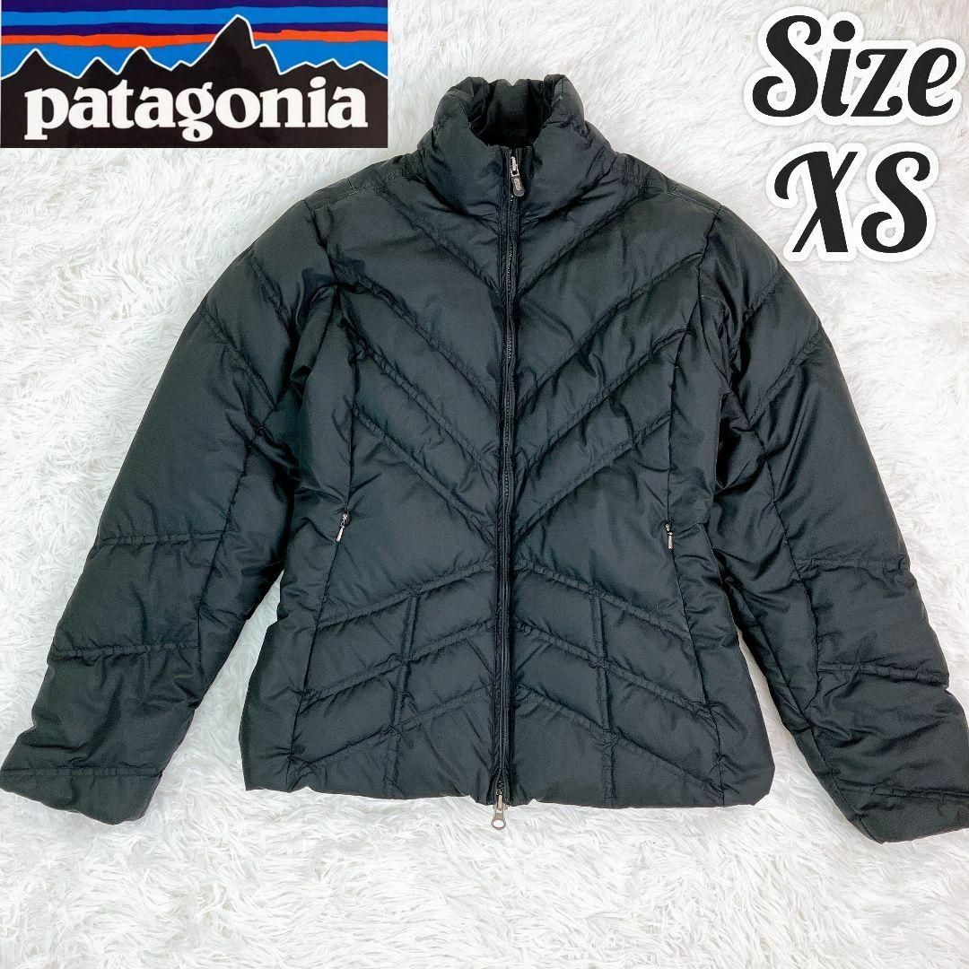 patagonia(パタゴニア)のPatagonia パタゴニア ブラック ダウンジャケット スリム ショート丈 レディースのジャケット/アウター(ダウンジャケット)の商品写真
