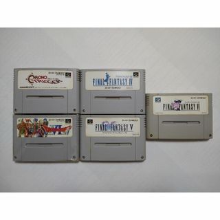 スーパーファミコン(スーパーファミコン)の【SFC】５本セット　クロノトリガー、マザー２、ファイナルファンタジー(家庭用ゲームソフト)