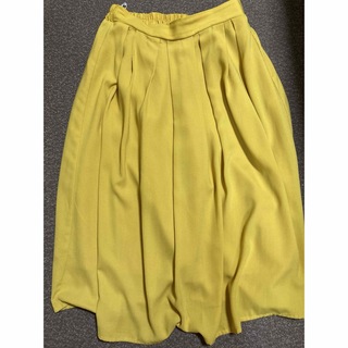 grove - ワールド　WORLD  グローブ　grove  Mサイズ　黄色　ロングスカート