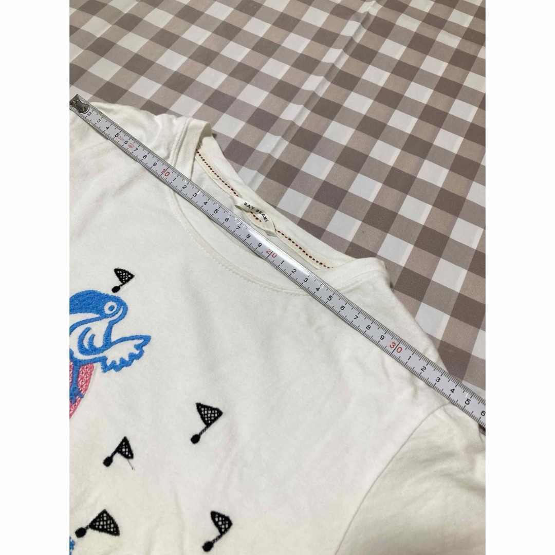 Ray BEAMS(レイビームス)のBEAMS 刺繍　Tシャツ　Ｍサイズ レディースのトップス(Tシャツ(半袖/袖なし))の商品写真