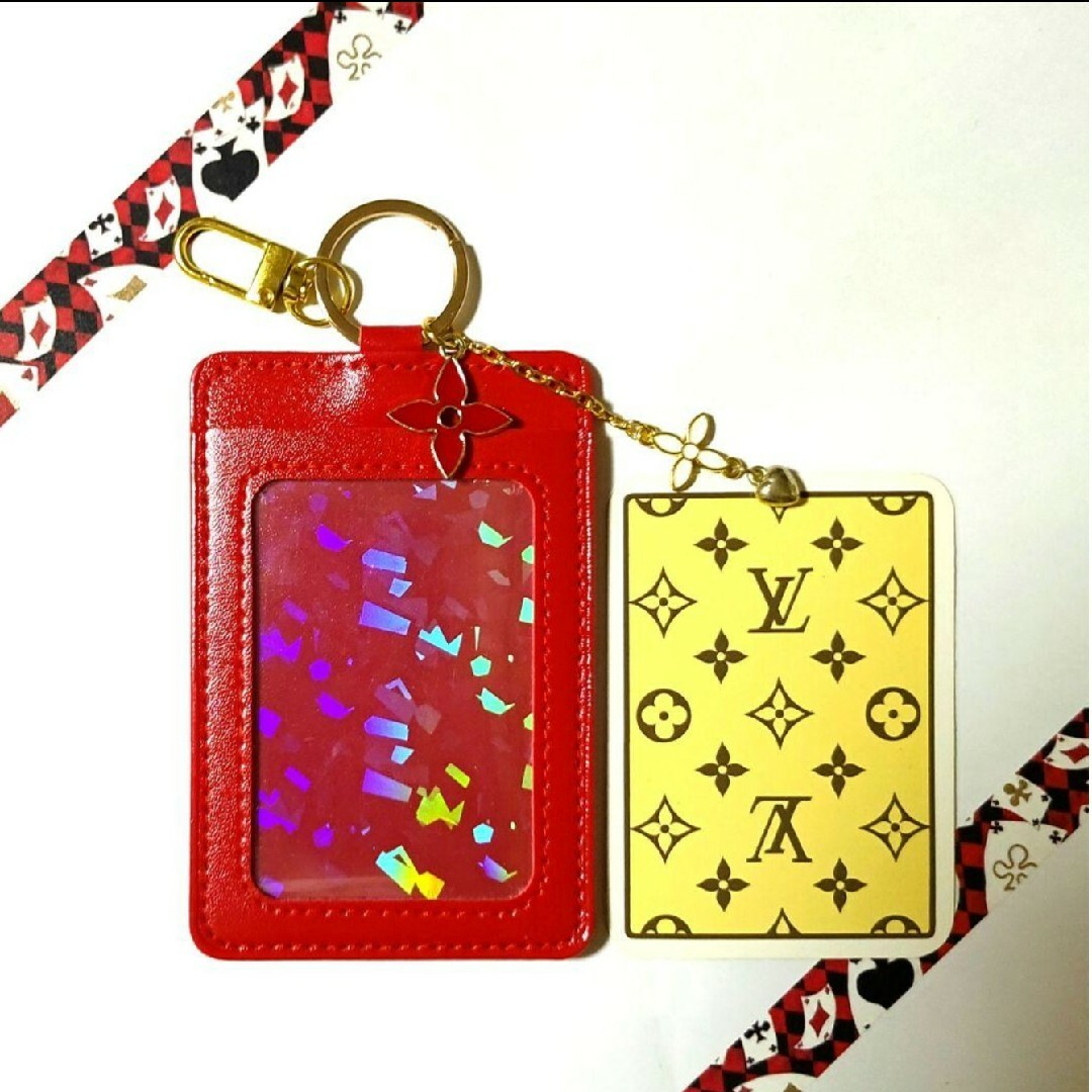 LOUIS VUITTON(ルイヴィトン)の希少♥LOUIS VUITTON♦モノグラムトランプ １枚 新品パスケースB48 レディースのファッション小物(パスケース/IDカードホルダー)の商品写真