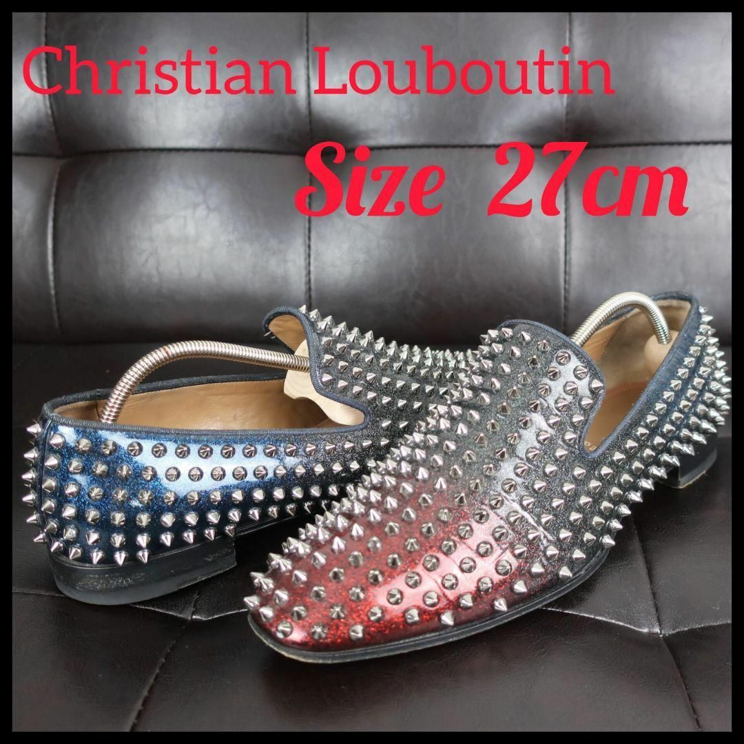 Christian Louboutin(クリスチャンルブタン)のクリスチャンルブタン ドレスシューズ スタッズ グリッダー グラデーション メンズの靴/シューズ(ブーツ)の商品写真