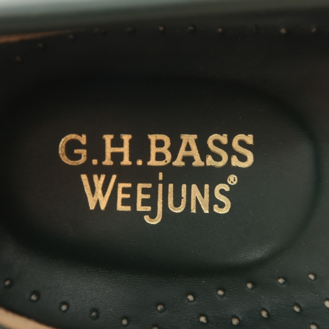 【中古】ジーエイチバス G.H.BASS&CO. WEEJUNS コンビ ペニーローファー グリーンxホワイト【サイズ8 1/2】【メンズ】 メンズの靴/シューズ(ドレス/ビジネス)の商品写真