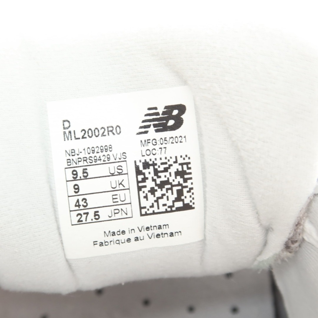 New Balance(ニューバランス)の【中古】ニューバランス NEW BALANCE ML2002R0 スニーカー グレー【サイズ27.5cm】【メンズ】 メンズの靴/シューズ(スニーカー)の商品写真