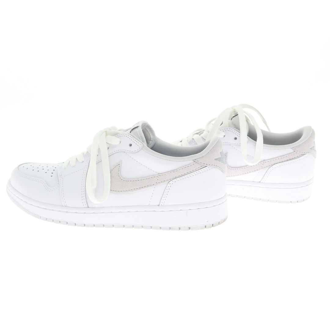 NIKE(ナイキ)の【中古】ナイキ NIKE AIR JORDAN 1 LOW レザー スニーカー ホワイト【サイズ27.5cm】【メンズ】 メンズの靴/シューズ(スニーカー)の商品写真