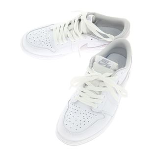 ナイキ(NIKE)の【中古】ナイキ NIKE AIR JORDAN 1 LOW レザー スニーカー ホワイト【サイズ27.5cm】【メンズ】(スニーカー)