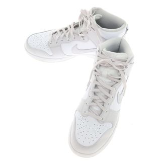 ナイキ(NIKE)の【中古】ナイキ NIKE DUNK HI RETRO ダンクハイ レザー スニーカー ホワイトxライトグレー【サイズ27.5cm】【メンズ】(スニーカー)