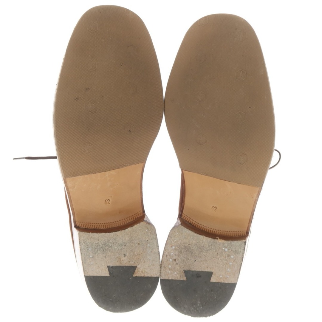 【中古】フラテッリジャコメッティ F.LLI Giacometti スエード ノルベジェーゼ製法 チャッカブーツ ブラウン【サイズ42】【メンズ】 メンズの靴/シューズ(ブーツ)の商品写真