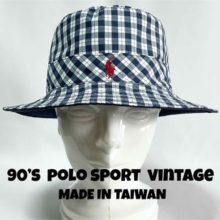 【超美品】90’s ヴィンテージ POLO SPORT 台湾製ポニーロゴバケット