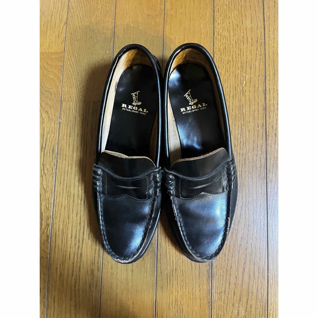 FABIO RUSCONI(ファビオルスコーニ)のREGAL 黒 ローファー レディースの靴/シューズ(ローファー/革靴)の商品写真
