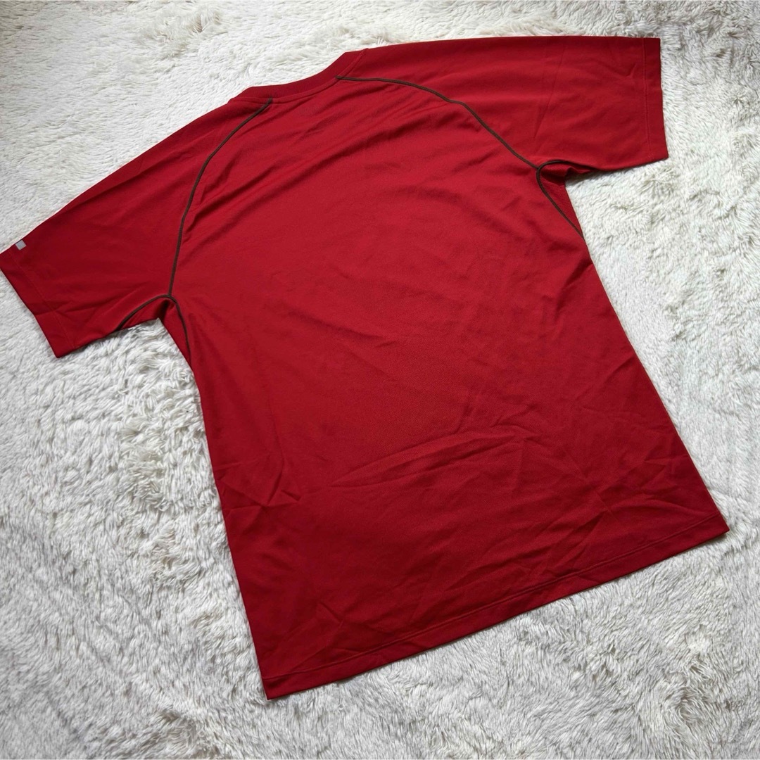 UNIQLO(ユニクロ)のUNIQLOユニクロ　ドライ半袖Tシャツ　 L   レッド メンズのトップス(Tシャツ/カットソー(半袖/袖なし))の商品写真