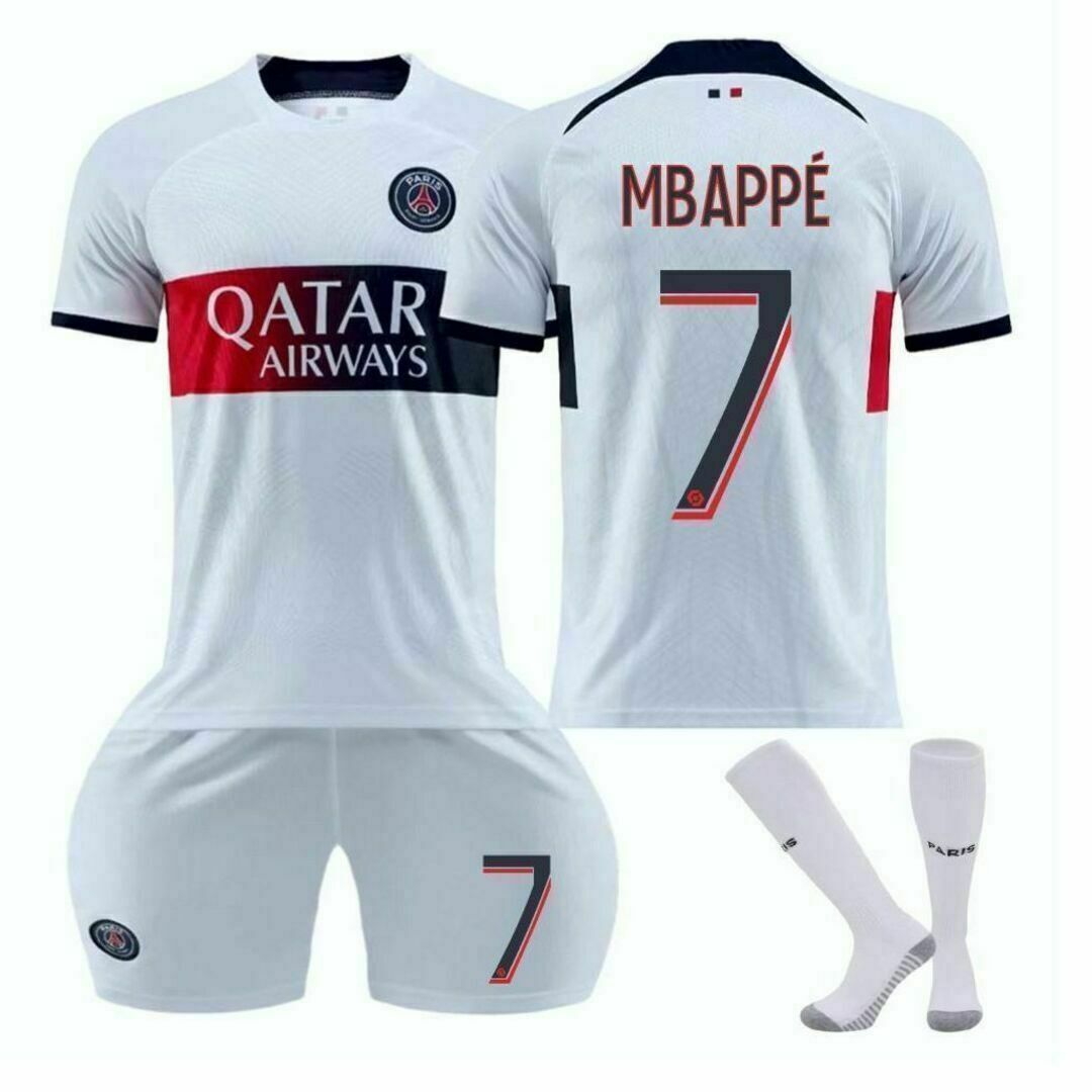 パリサンジェルマン PSG エムバペ 140 白⚽サッカーユニフォーム パリサンジェルマン PSG エムバペ 140 白⚽サッカーユニフォーム