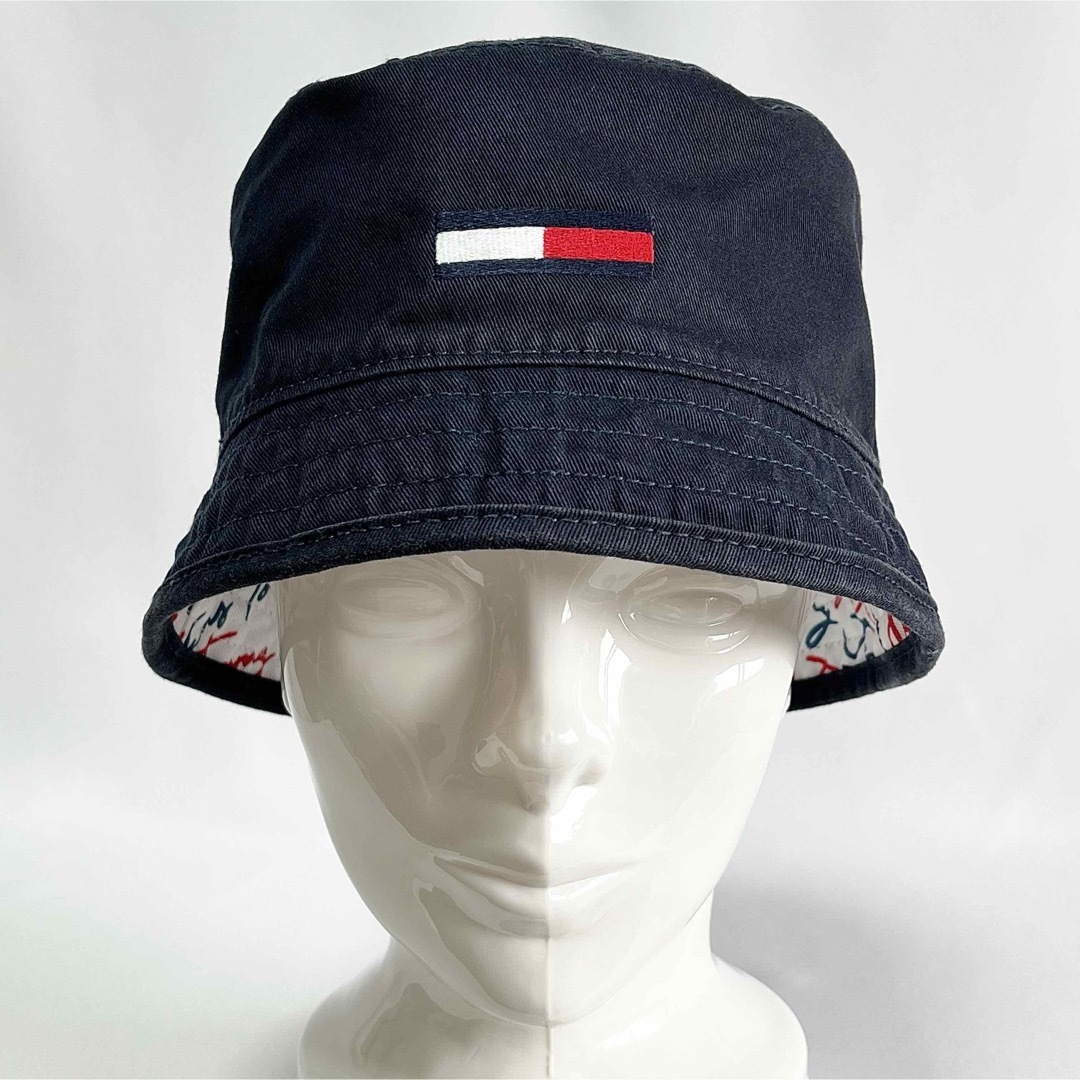 TOMMY HILFIGER(トミーヒルフィガー)の【美品】TOMMY JEANSトミーヒルフィガーUS限定モデルリバーシブルハット メンズの帽子(ハット)の商品写真