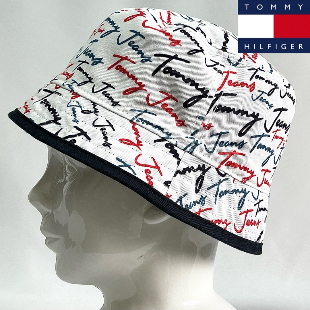 TOMMY HILFIGER(トミーヒルフィガー)の【美品】TOMMY JEANSトミーヒルフィガーUS限定モデルリバーシブルハット メンズの帽子(ハット)の商品写真