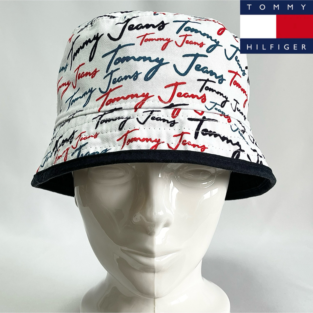 TOMMY HILFIGER(トミーヒルフィガー)の【美品】TOMMY JEANSトミーヒルフィガーUS限定モデルリバーシブルハット メンズの帽子(ハット)の商品写真